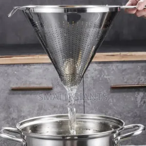 Stainless Steel Funnel With a Built-in Strainer