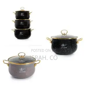 Life Smile 6 Pieces of Granite Non-Stick Serving/Saucepans