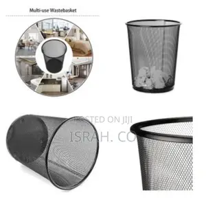 Heavy Duty Metal Mesh Dust Bin for Office Use