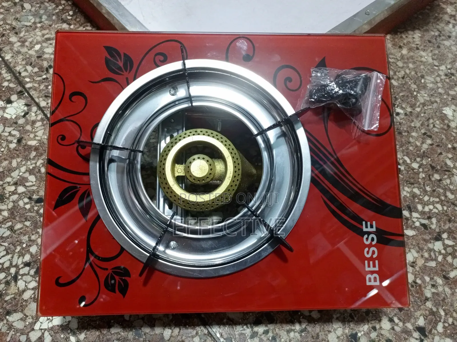 Bess Single-Burner Glass Gas Stove