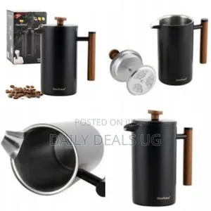 1000ml French Press With Plunger Coffee Maker Double Wall Insulation