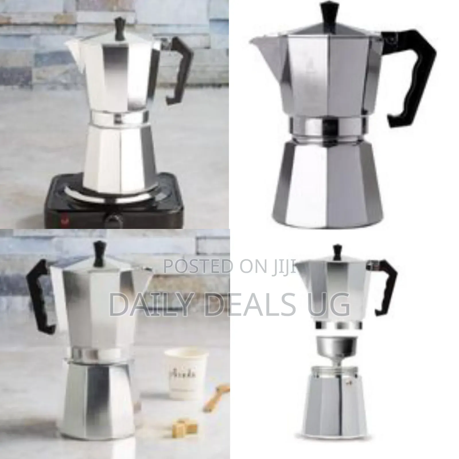 12 Cups Moka Express Iconic Stovetop Espresso Maker Makes Real Italian