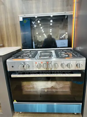 High End Hisense Cooker 4gas + 2electric 90x60cm Stainless Steel Body