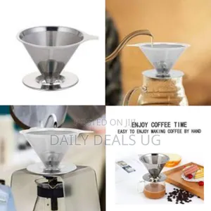Stainless Steel Coffee Filter Pour Over Funnel Brew Drip Tea Metal