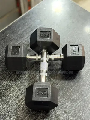 5 Kg Dumbbells Pair Hexagonal Types