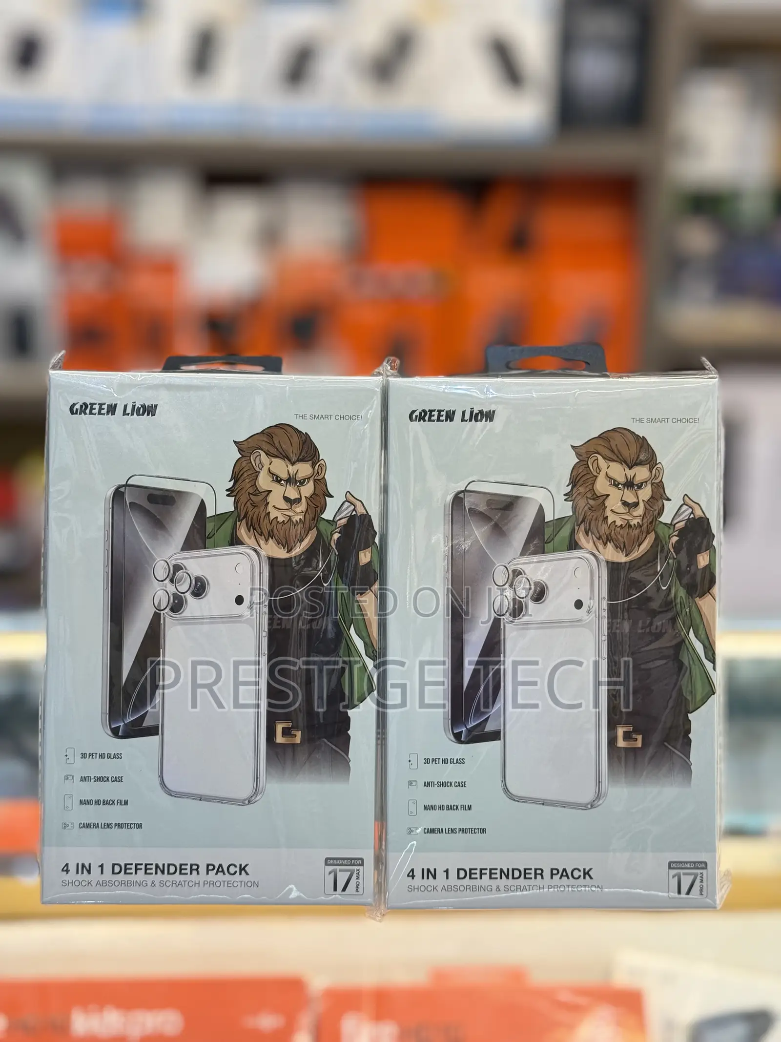 Green Lion 4in1 Defender Pack For iPhone 17 Pro Max