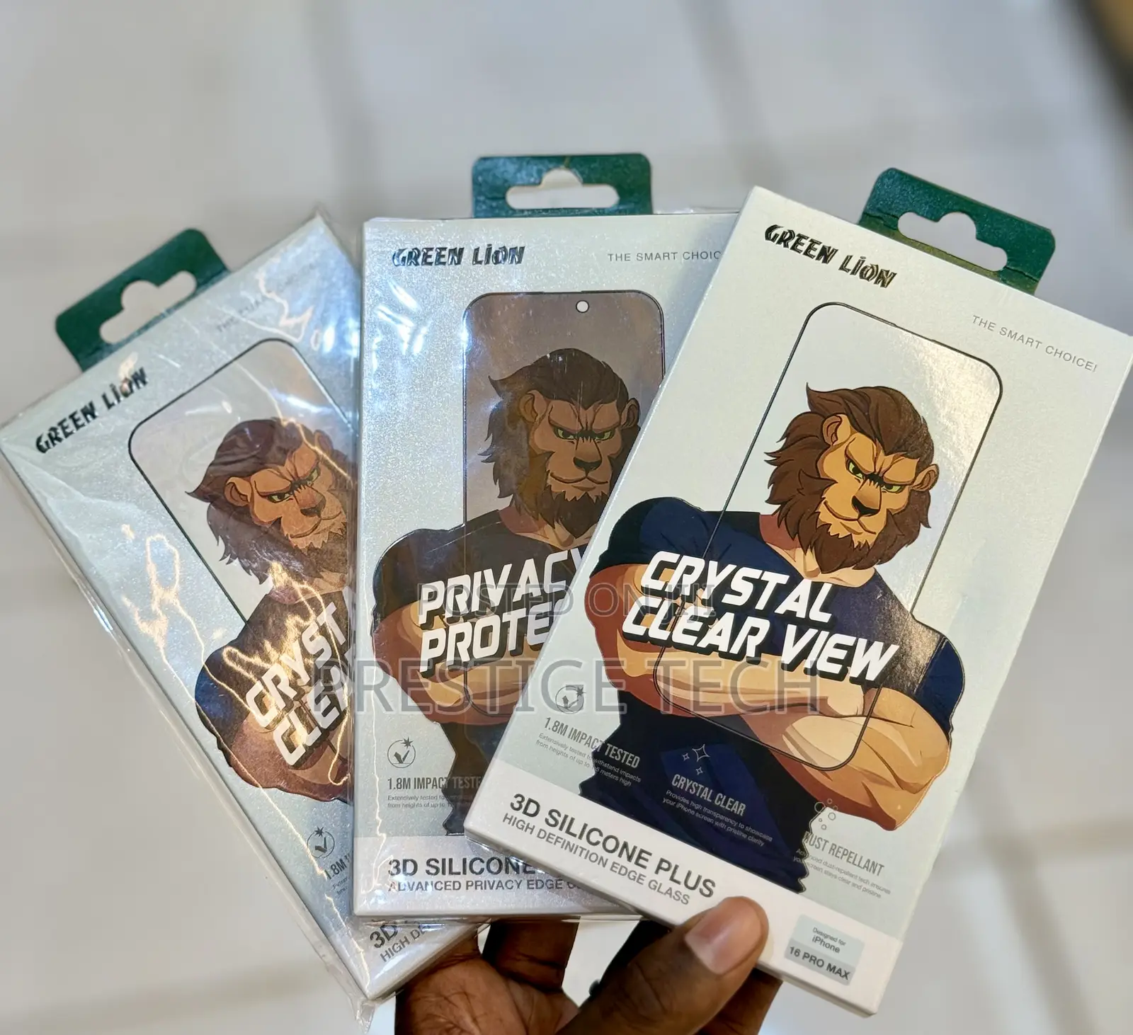 Green Lion Silicone Edge Plus Screen Guards For iPhone 16 Series, 15