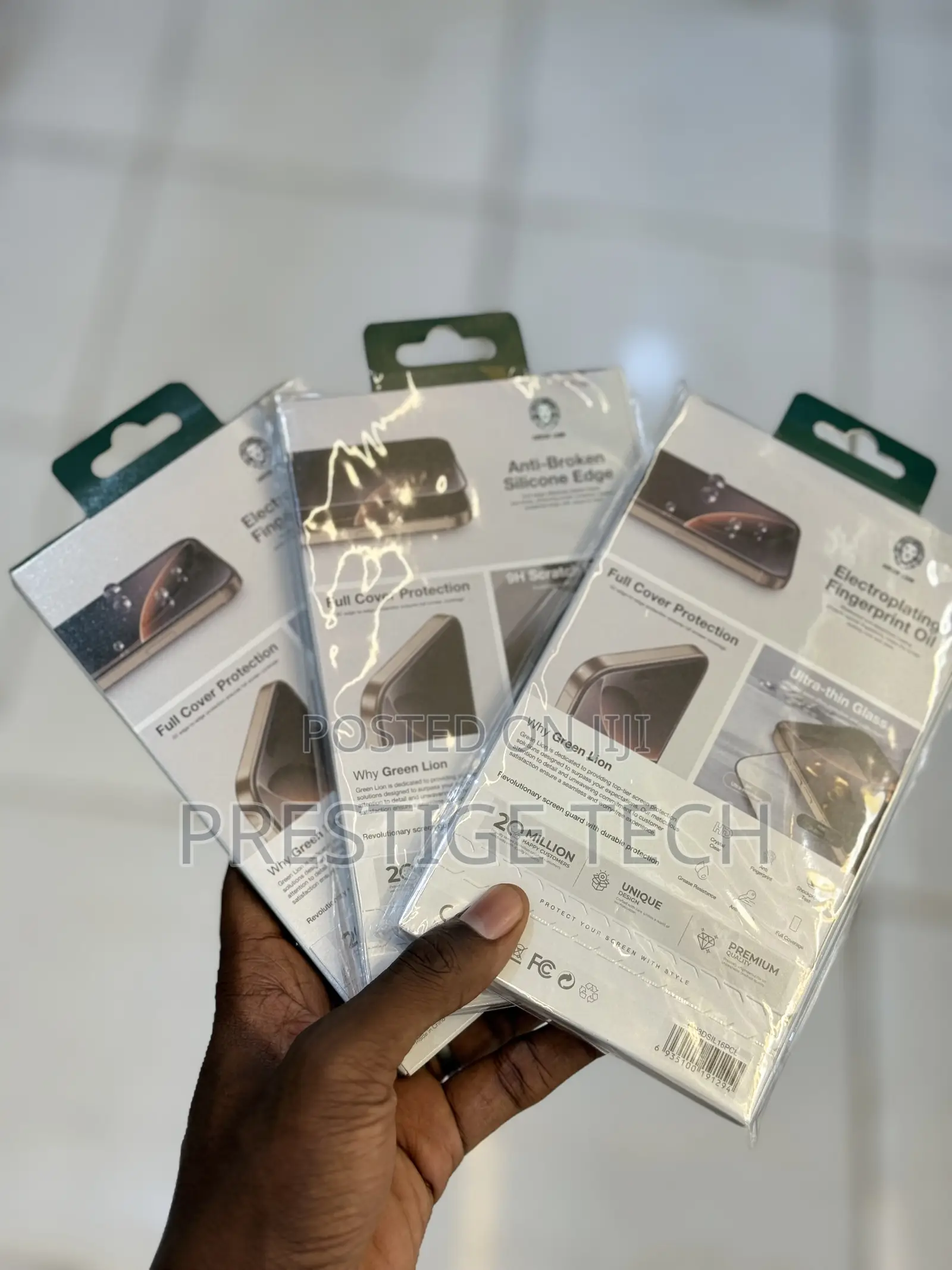 Green Lion Silicone Edge Plus Screen Guards For iPhone 16 Series, 15