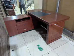 Second Hand Executive Desk, Full Set With an L Extension and Drawer