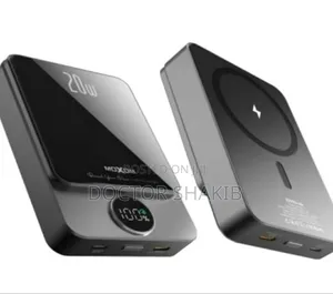 Original Moxom 10,000mah Wireless Magnetic Wired Power Bank