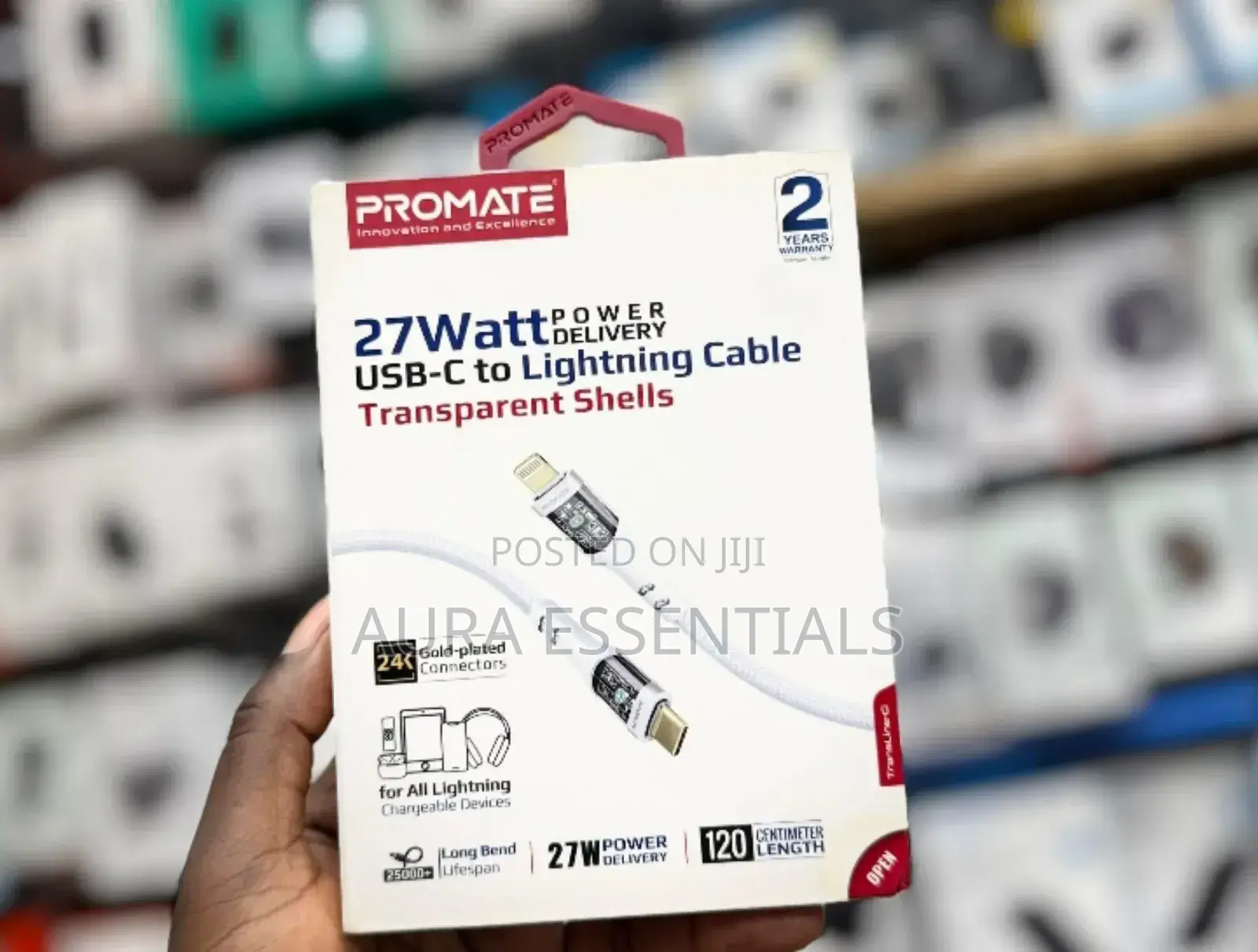 Promate 27w Power Delivery Usb-c To Lightning Cable