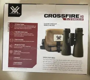 Vortex Optics Crossfire Hd 10x42 Binoculars W/ Case Glasspak Harness
