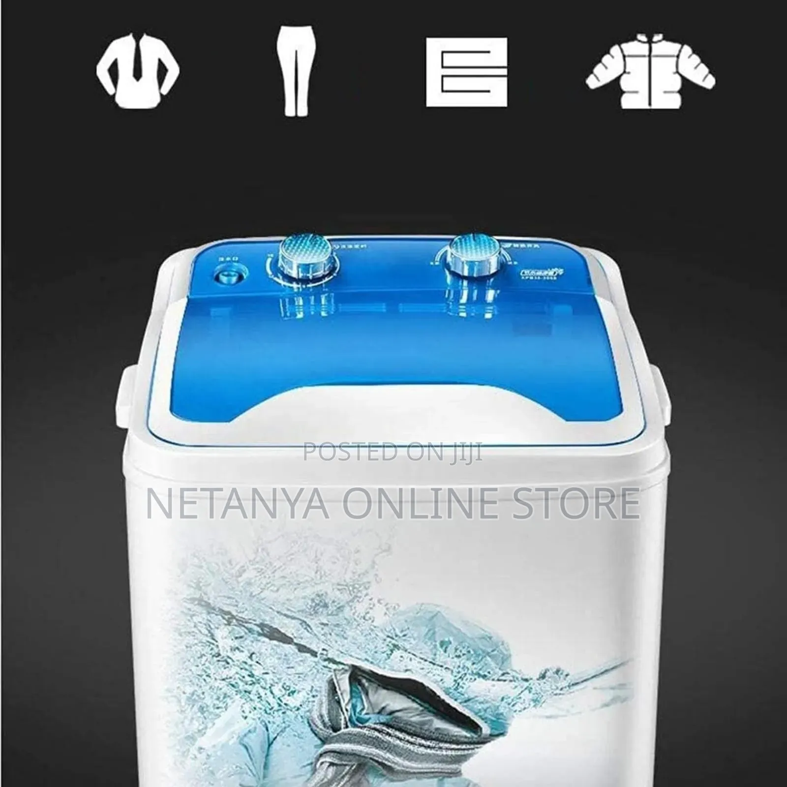 7kg Single Tub Washing Machine With Drain Basket