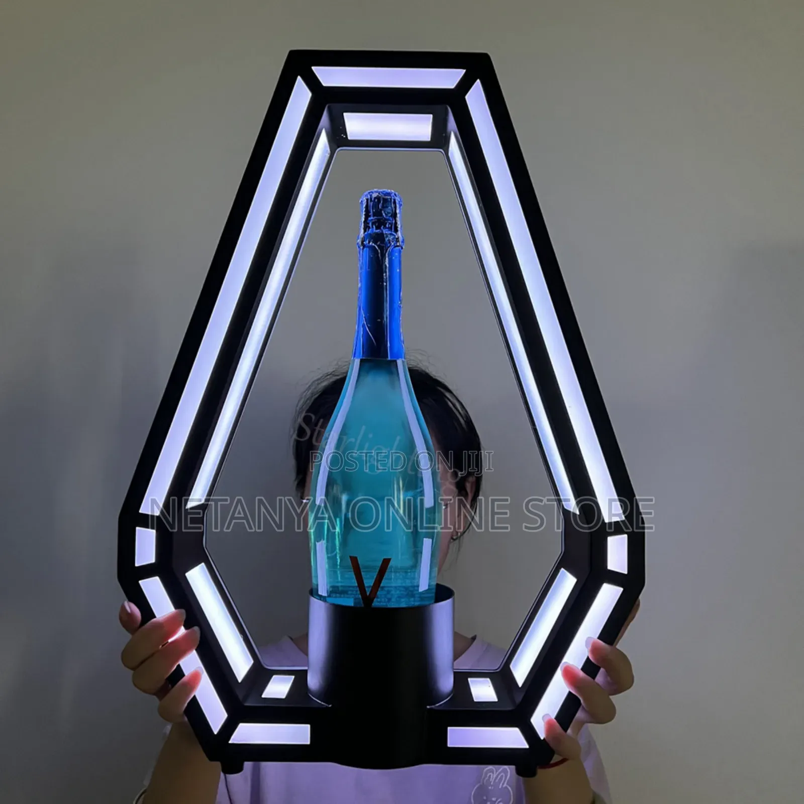 Led Lighted Rechargeable Liquor Bottle Presenter
