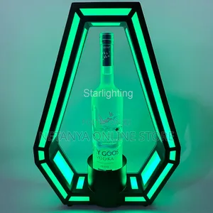 Led Lighted Rechargeable Liquor Bottle Presenter