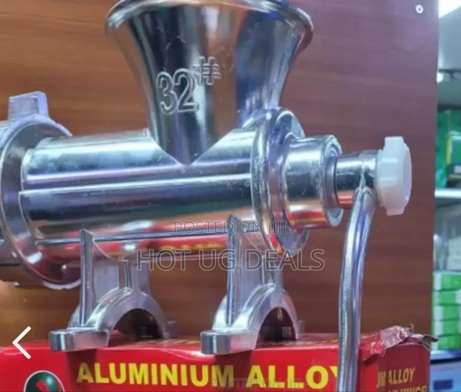Hand Operated Meat Mincer Grinder No.32 - Silver