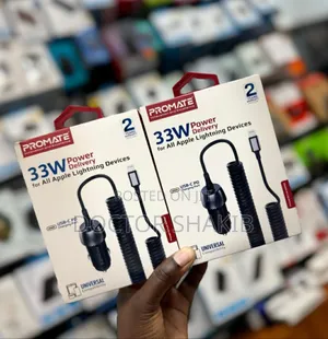 Quality Promate Car Charger for Apple Lightning Device