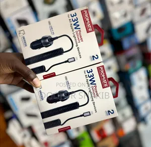 Quality Promate Car Charger for Apple Lightning Device