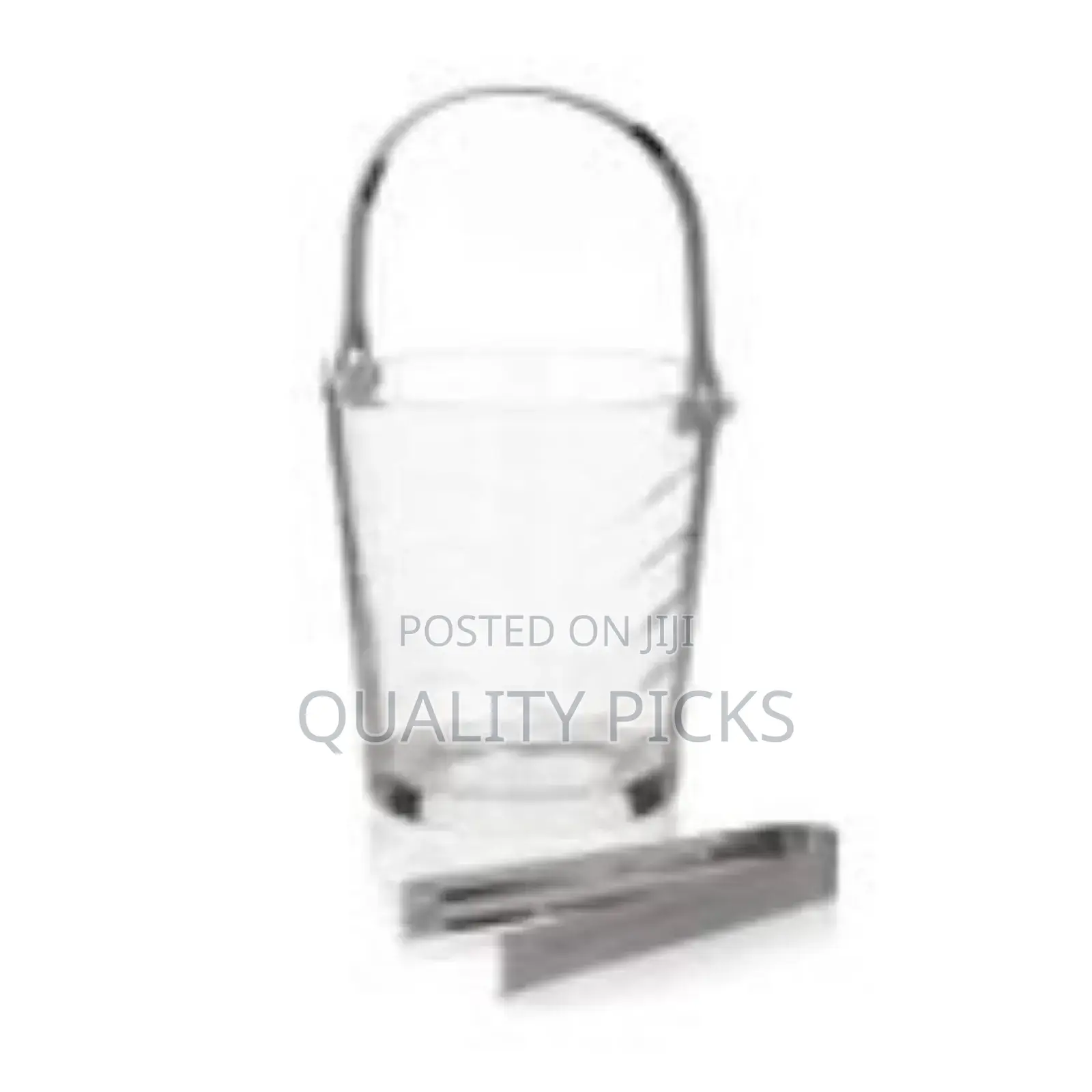 Crystal Clear Ice Bucket.