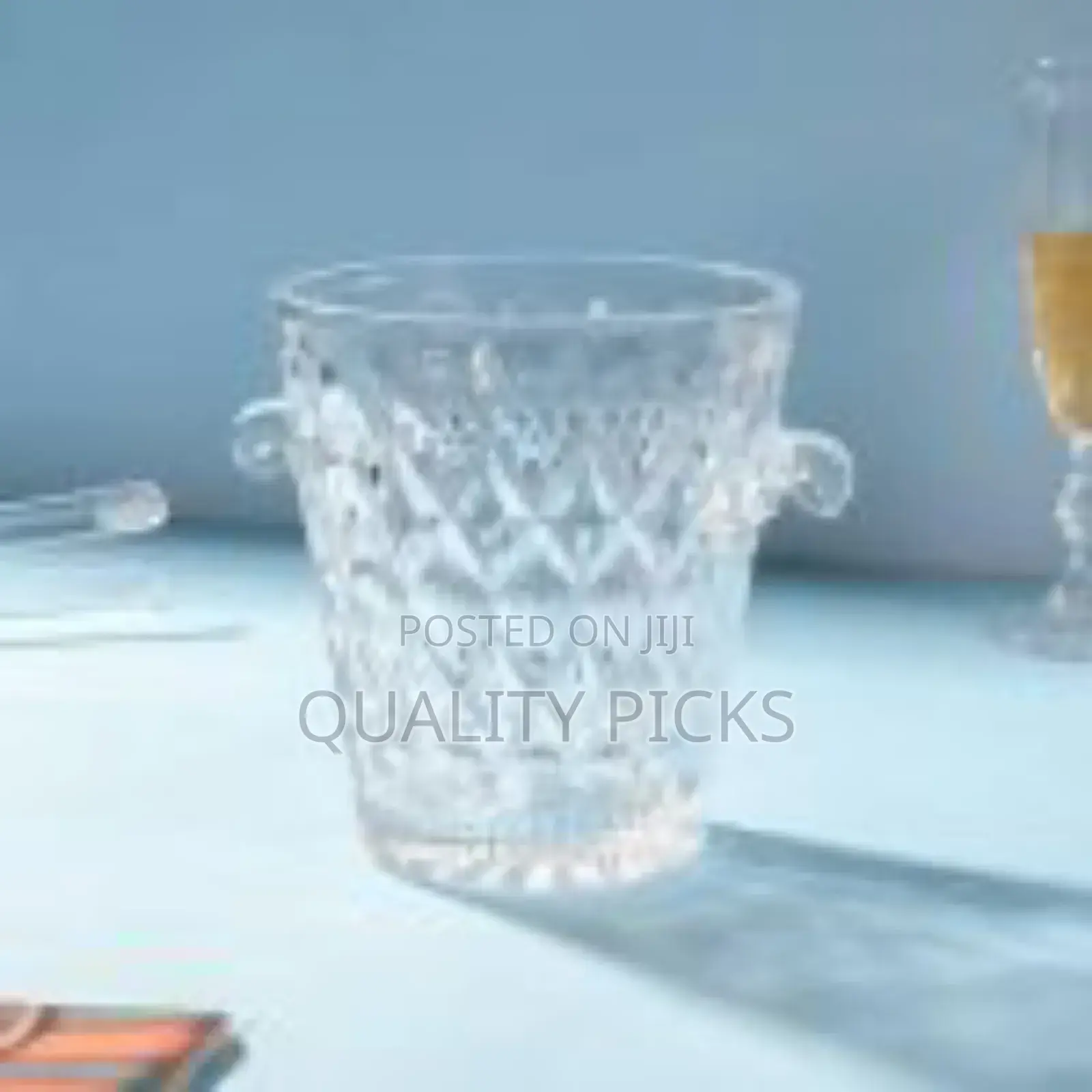 Crystal Clear Ice Bucket.