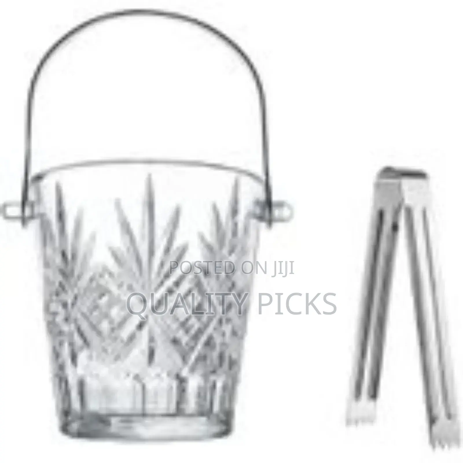 Crystal Clear Ice Bucket.