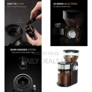 Electric Coffee Grinder 2.0, Adjustable Burr Mill With 16precise Grind
