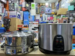 2.8 Litres Saachi Rice Cooker With Stainless Steel Pot and Steamer .