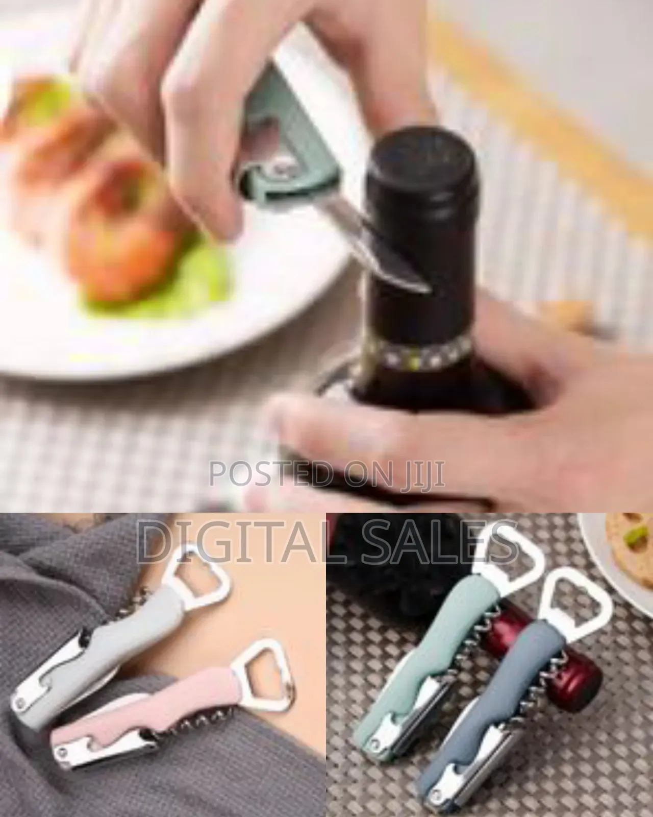 Portable Corkscrew Wine Bottle Opener Stainless Steel Screw Drill Bit