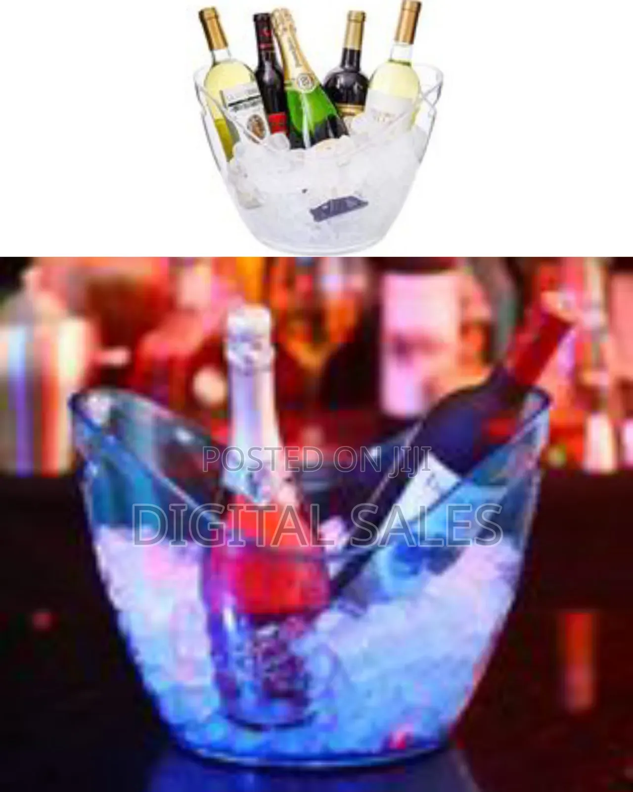 Co-Rect Acrylic 6 Bottle Champagne,Wine Ice Bucket