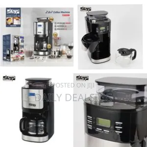 DSP 2 In1 Automatic Electric Espresso Coffee Maker Machine- Black