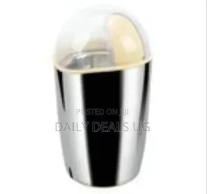 200w Visual Plastic Lid Electric Spice Nuts Coffee Grinder, Silver