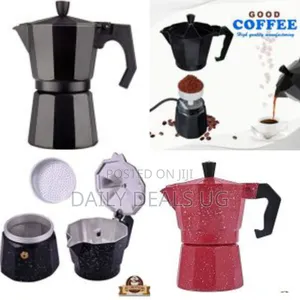 6 Cups Stovetop Espresso Maker, Aluminium Stovetop Coffee Maker Pots