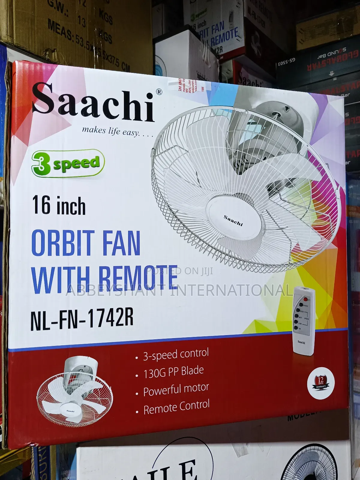 Celling Fan Saachi 16-Inch Orbit Fan With Remote