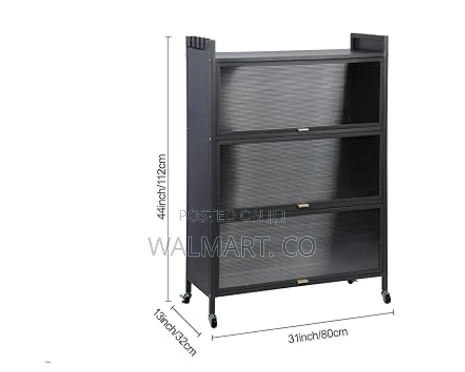 Shoe Storage Cabinet-Black
