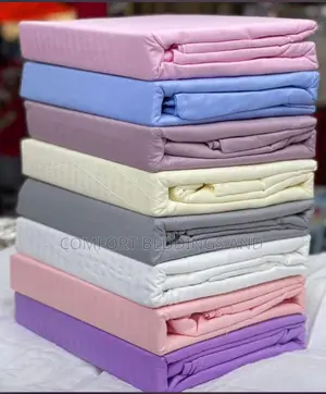 Plain Colour Cotton Bedsheets 4*6, 5*6, 6*6