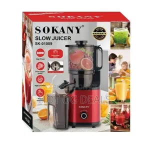 Sokany Commercial Slow Juicer Extractor- Maroon
