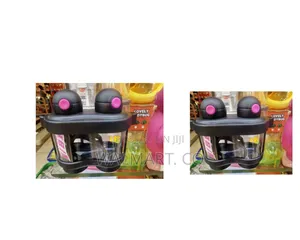 Binocular Shaped Water Bottle With 2 Drinking Straws