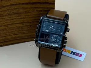 High-Quality Universal Digital Analog Watch With Leather Straps
