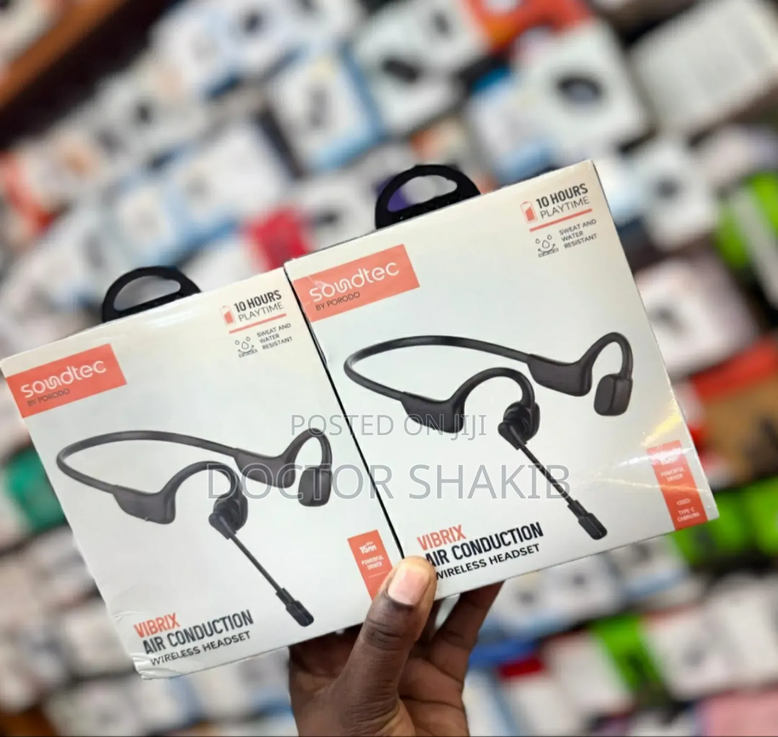 High Quality Porodo Vibrix Air Conduction Wireless Headset