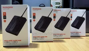 Porodo Multi-Port Top-Quality Power Extension With Inbuilt Power Guard