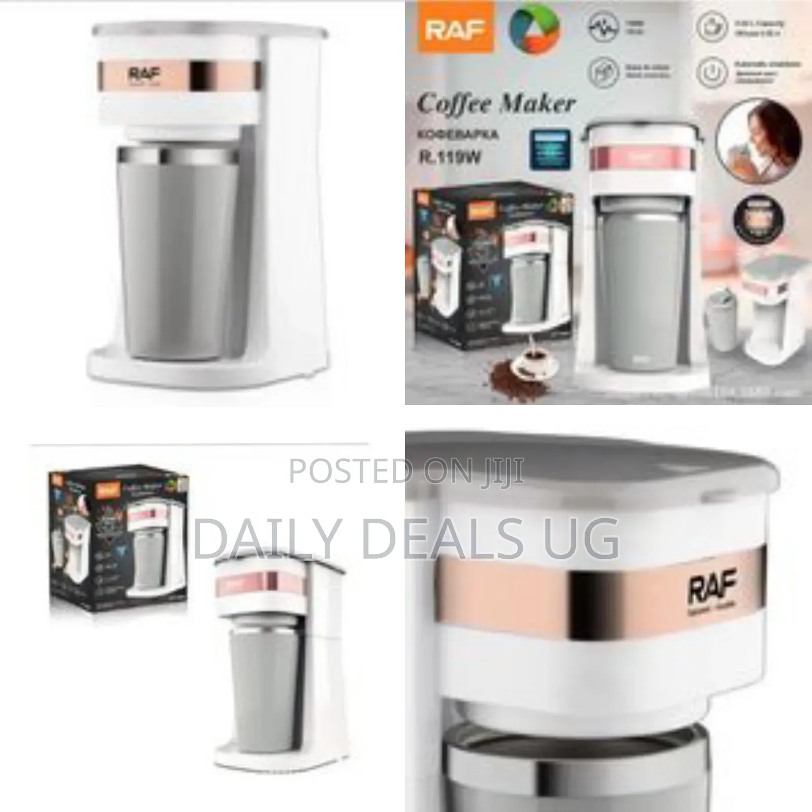 Raf Automatic 4 Cup Espresso Drip Coffee Maker Machine 700watts 420ml