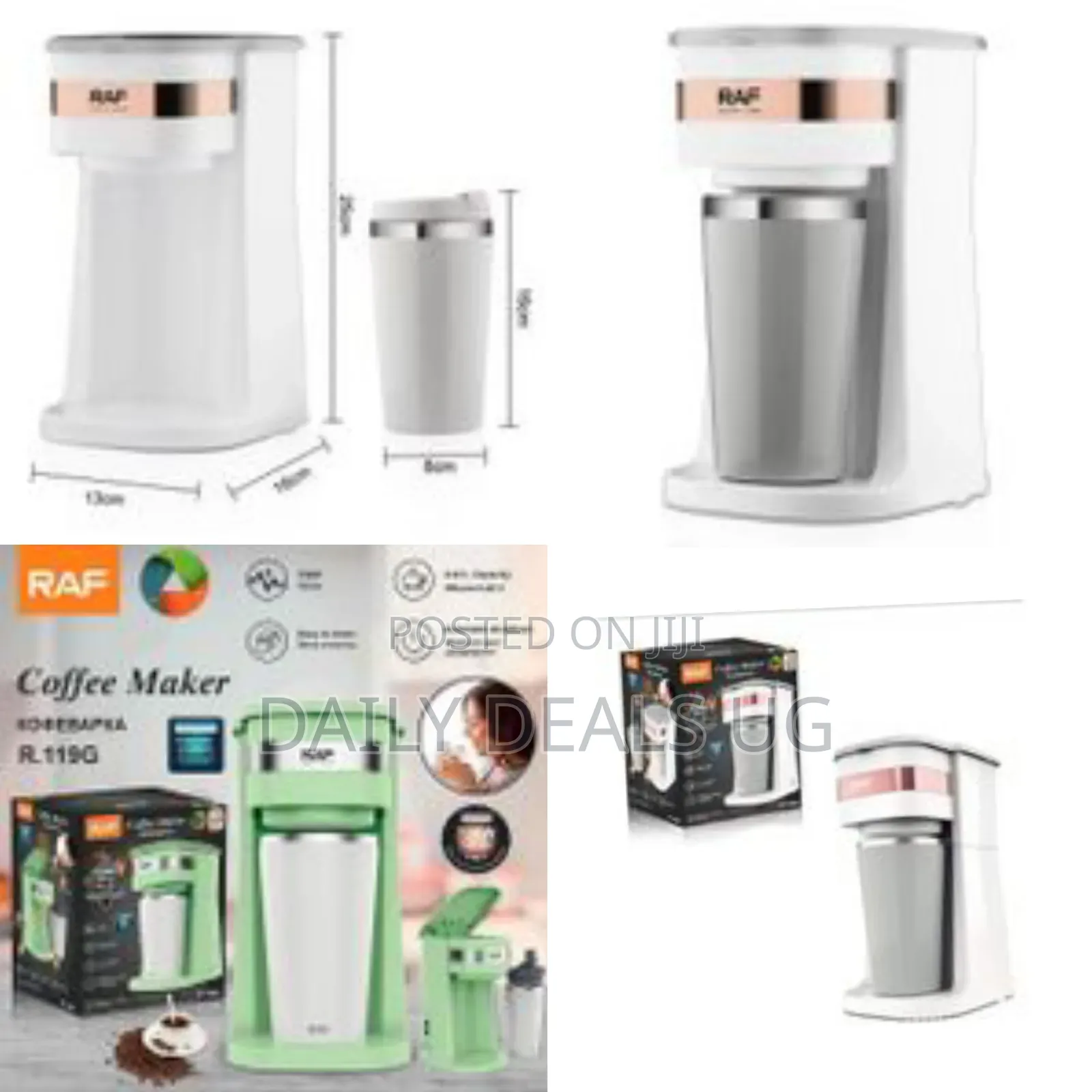 Raf Automatic 4 Cup Espresso Drip Coffee Maker Machine 700watts 420ml