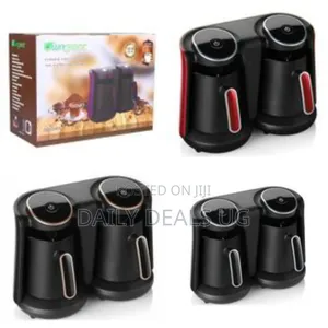 Double Drip Coffee Maker Kitchen Machine- Black
