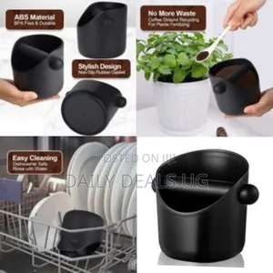 Espresso Knock Box, 4.4 Inch Coffee Knock Box Espresso Dump Bin