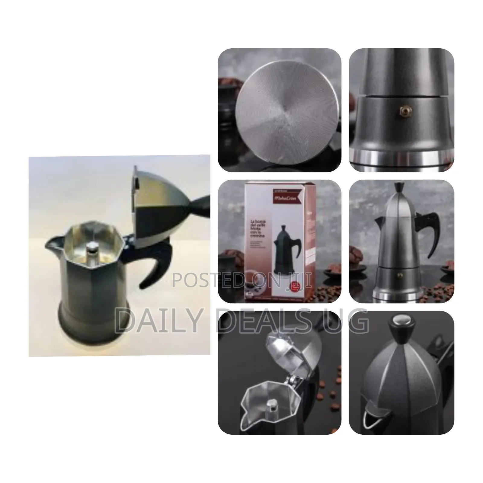Stovetop Cafe Espresso Maker 6 Cup Moka Pot Percolator Coffee Maker