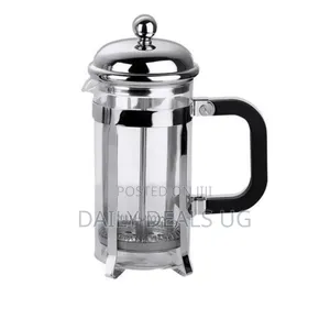 Stainless Steel French Press Coffee Espresso Tea Maker, 600ml, Silver