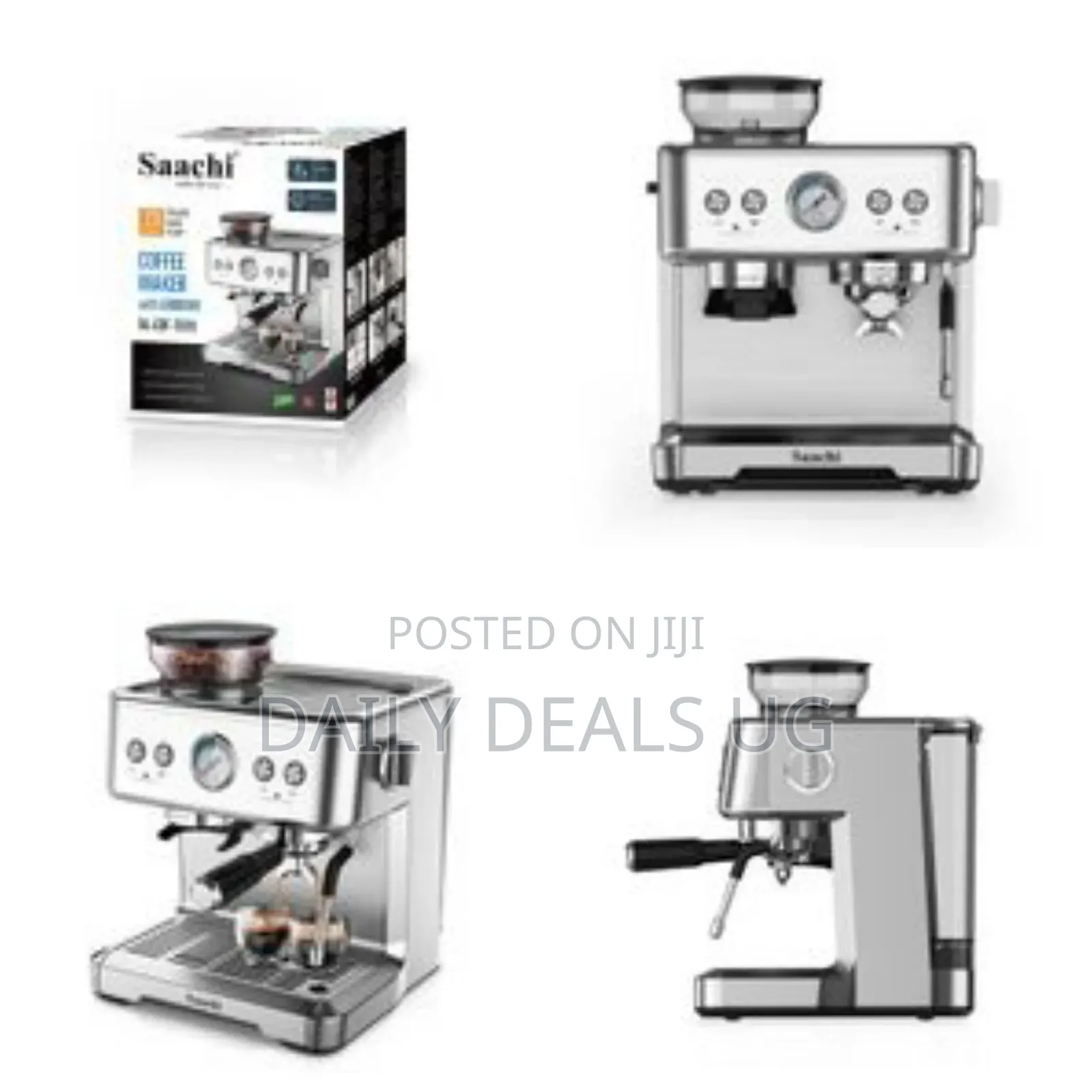 Saachi Coffee Maker Nl-Cof-7070 With Grinder- Silver