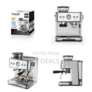 Saachi Coffee Maker Nl-Cof-7070 With Grinder- Silver