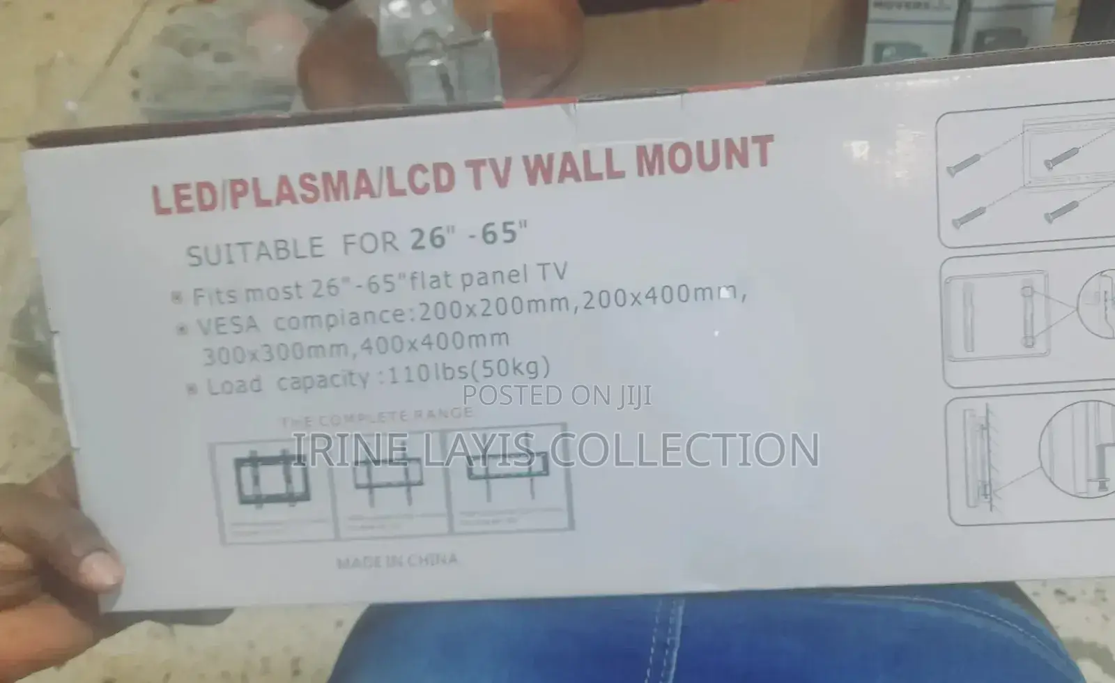 Black Ark Lcd Wall Mount 26" To 65"