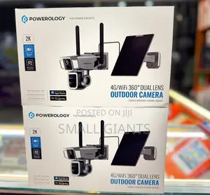 Powerology 4g/Wifi 360° Dual Lens Outdoor Camera